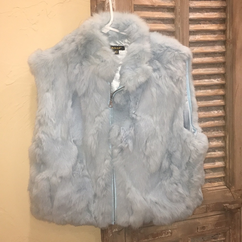 Fur vest with pockets.  Worn once.
